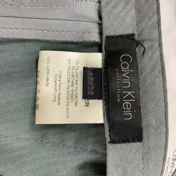 CALVIN KLEIN COLLECTION Size 38 Grey Polyurethane Polyester Suit - Picture 11 of 11